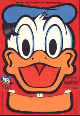 Faschingsmaske, Donald Duck