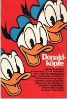 Ankündigung Donald-Kopf